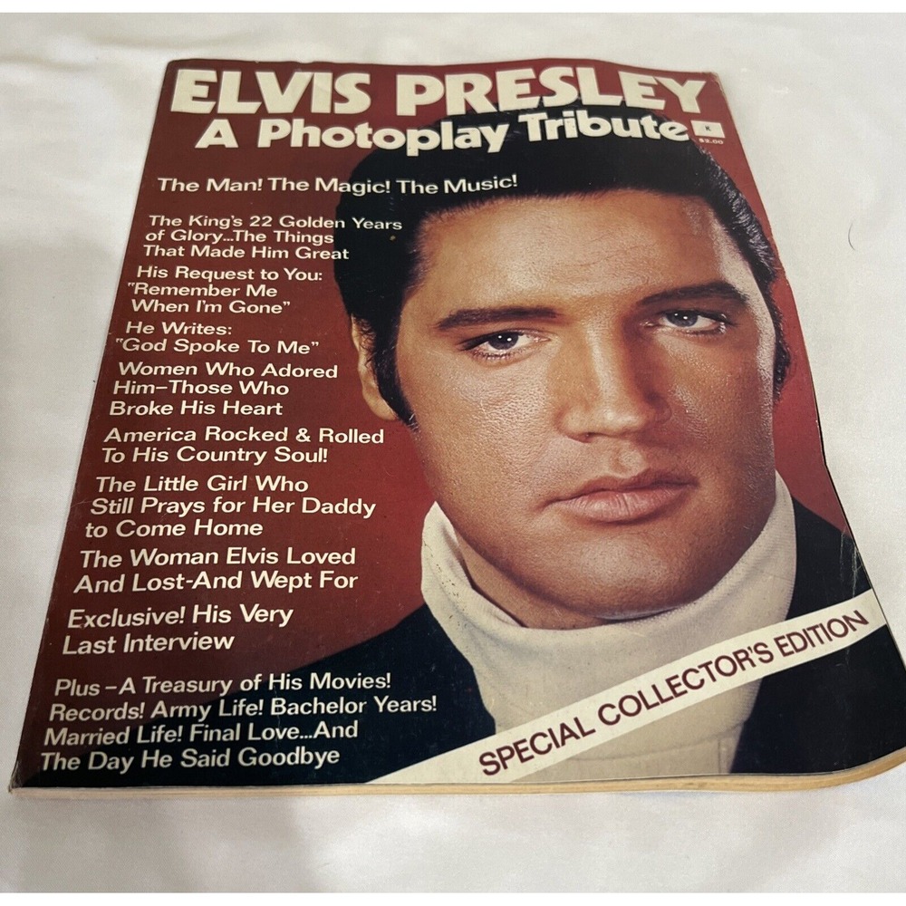 Elvis Presley Magazine Vintage 1977  A Special Collector's Ed, Defects